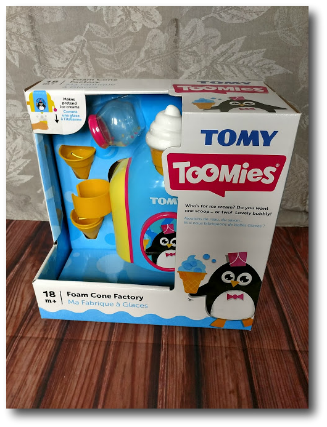 tomy bath foam cone factory toy